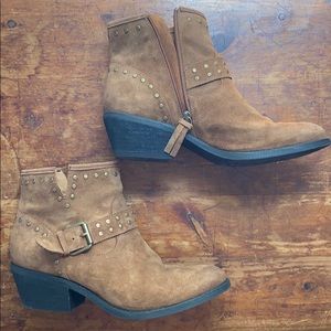 Studded Suede booties